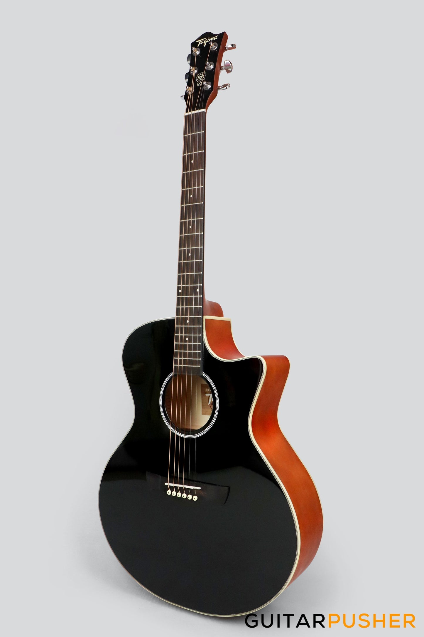 Tagima TW-29 EQ Medium Jumbo Acoustic-Electric Guitar - Black