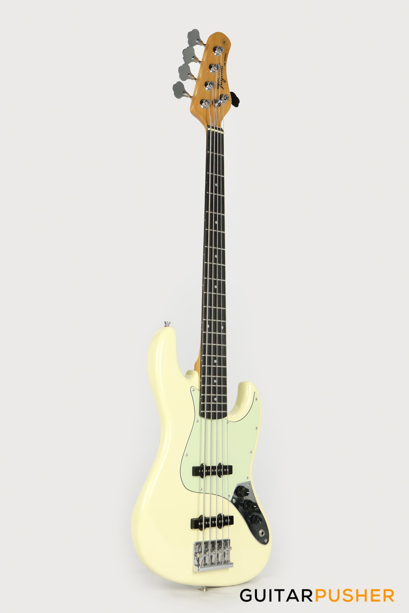 Tagima TW-73 '73 5-String Jazz Bass Vintage White (Rosewood/Mint)