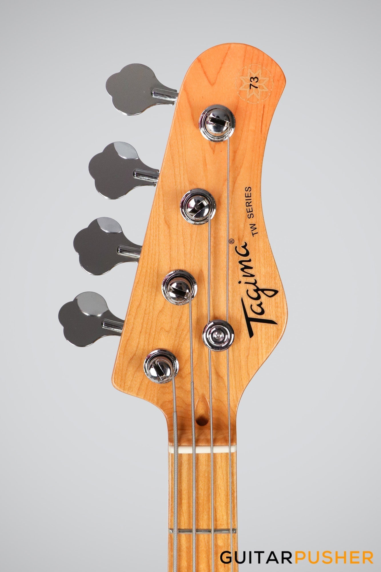 Tagima TW-73 JB Bass 4-String - Black (Maple Fingerboard/Mint Green Pickguard)
