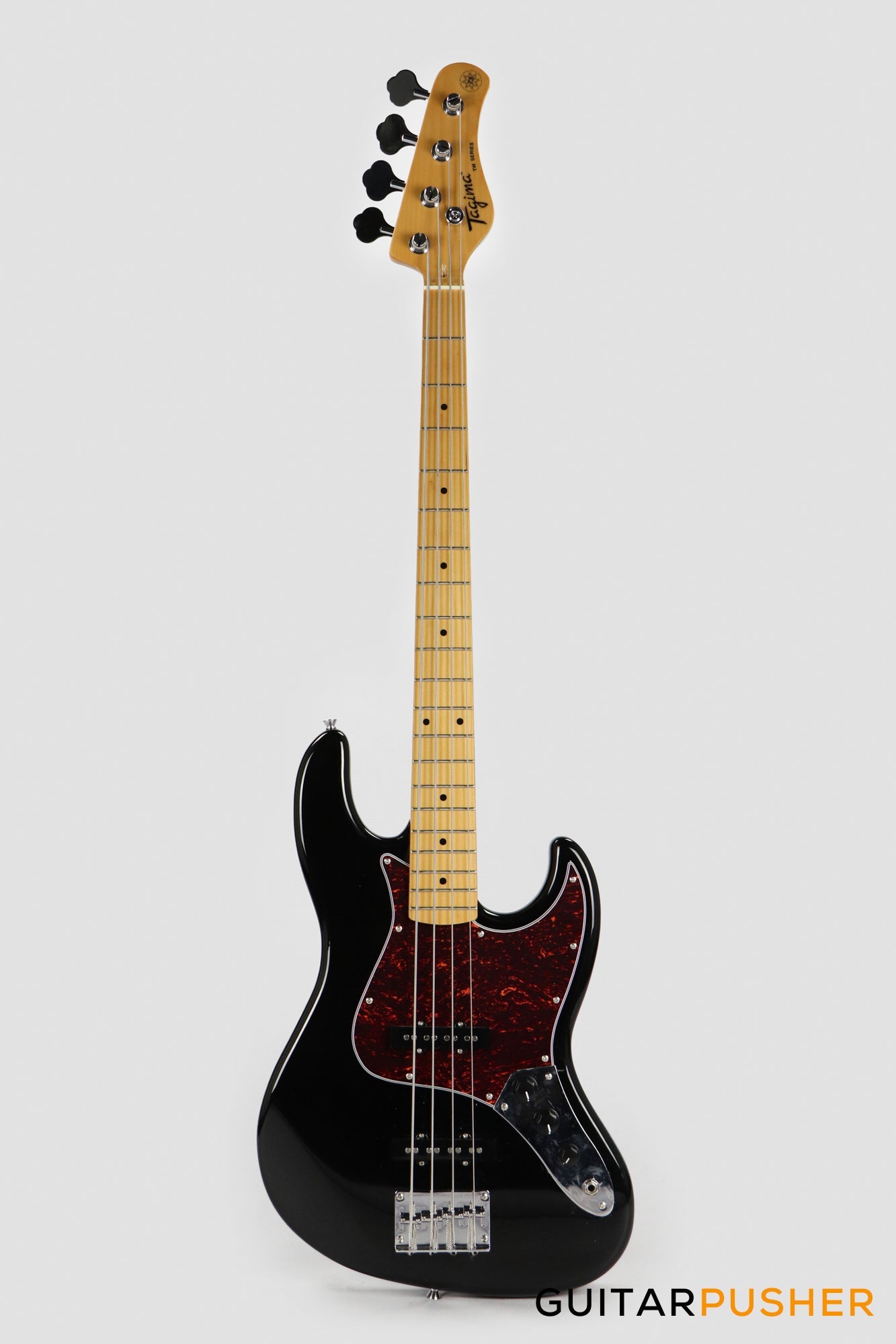 Tagima TW-73 '73 Jazz Bass Black (Maple/Tortoise)