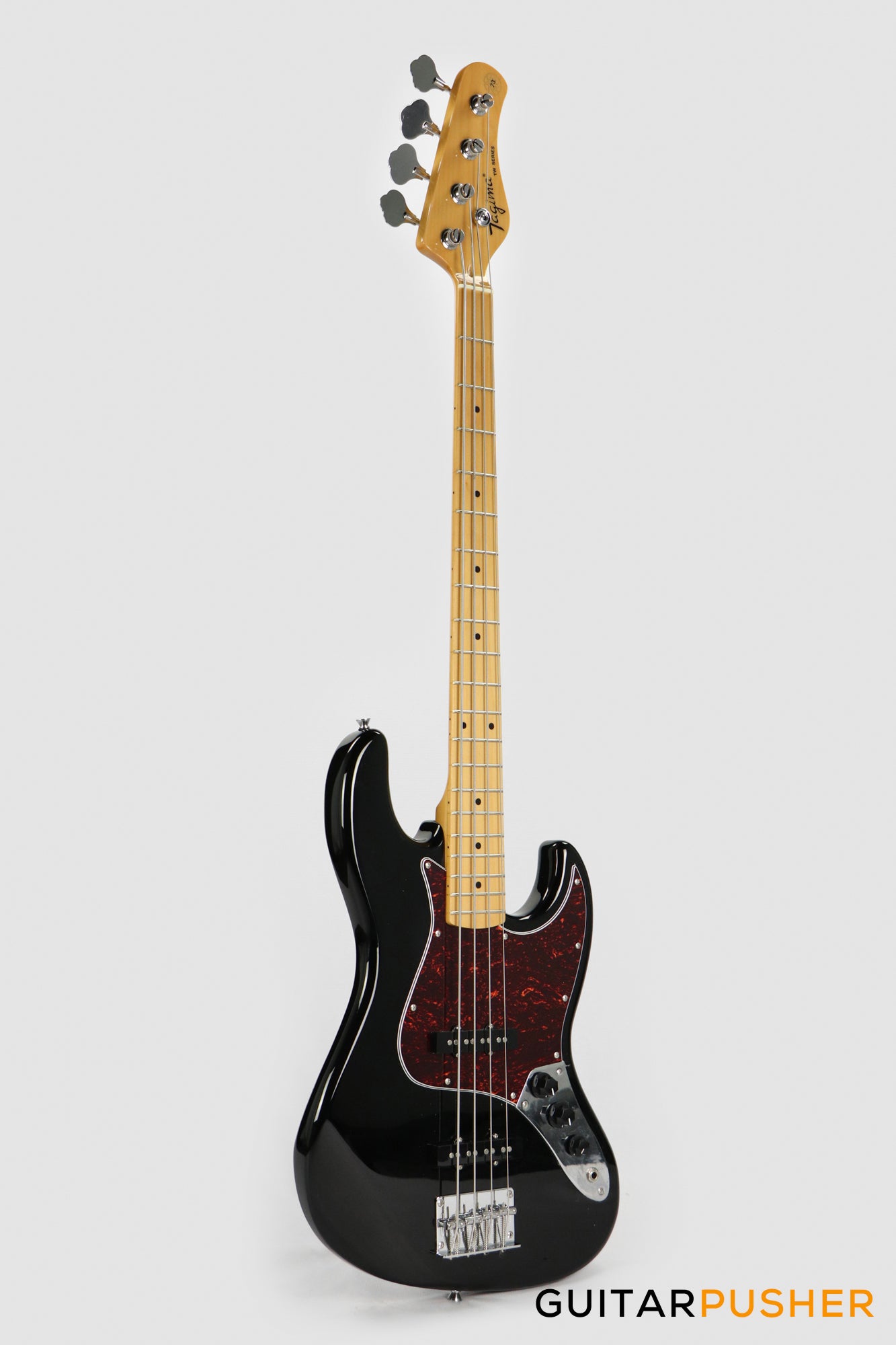 Tagima TW-73 '73 Jazz Bass Black (Maple/Tortoise)