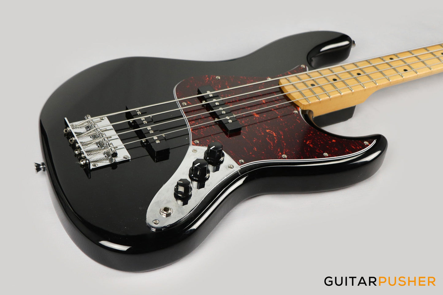 Tagima TW-73 '73 Jazz Bass Black (Maple/Tortoise)