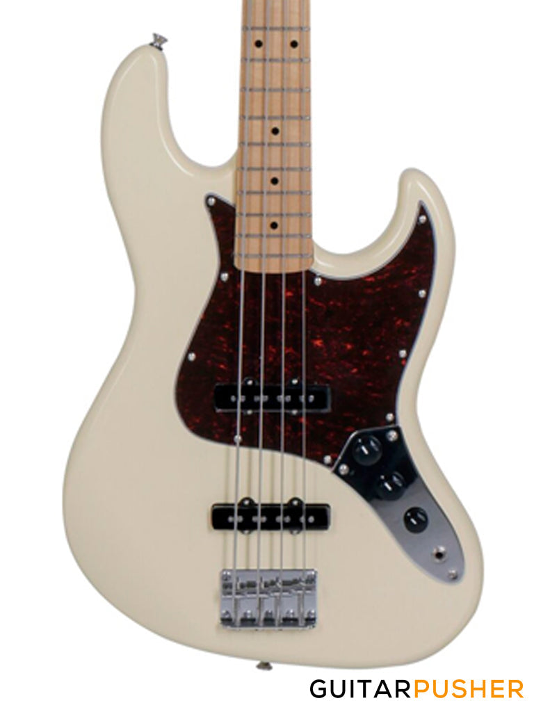 Tagima TW-73 JB Bass 4-String - Vintage White (Maple Fingerboard/Tortoise Shell Pickguard)