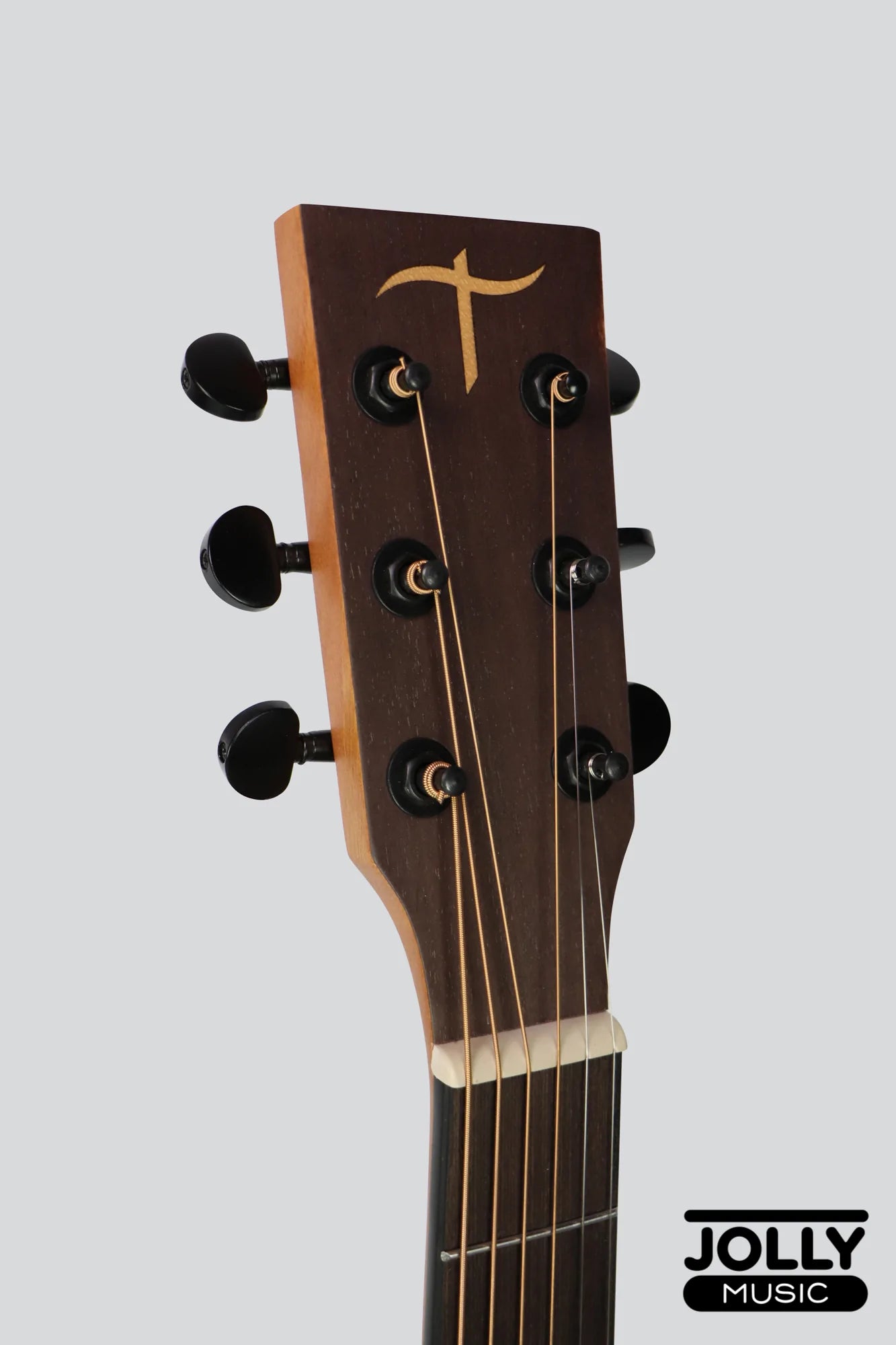 JCraft Troubadour TM-15CE Orchestra All-Mahogany Acoustic-Electric Guitar with soft case