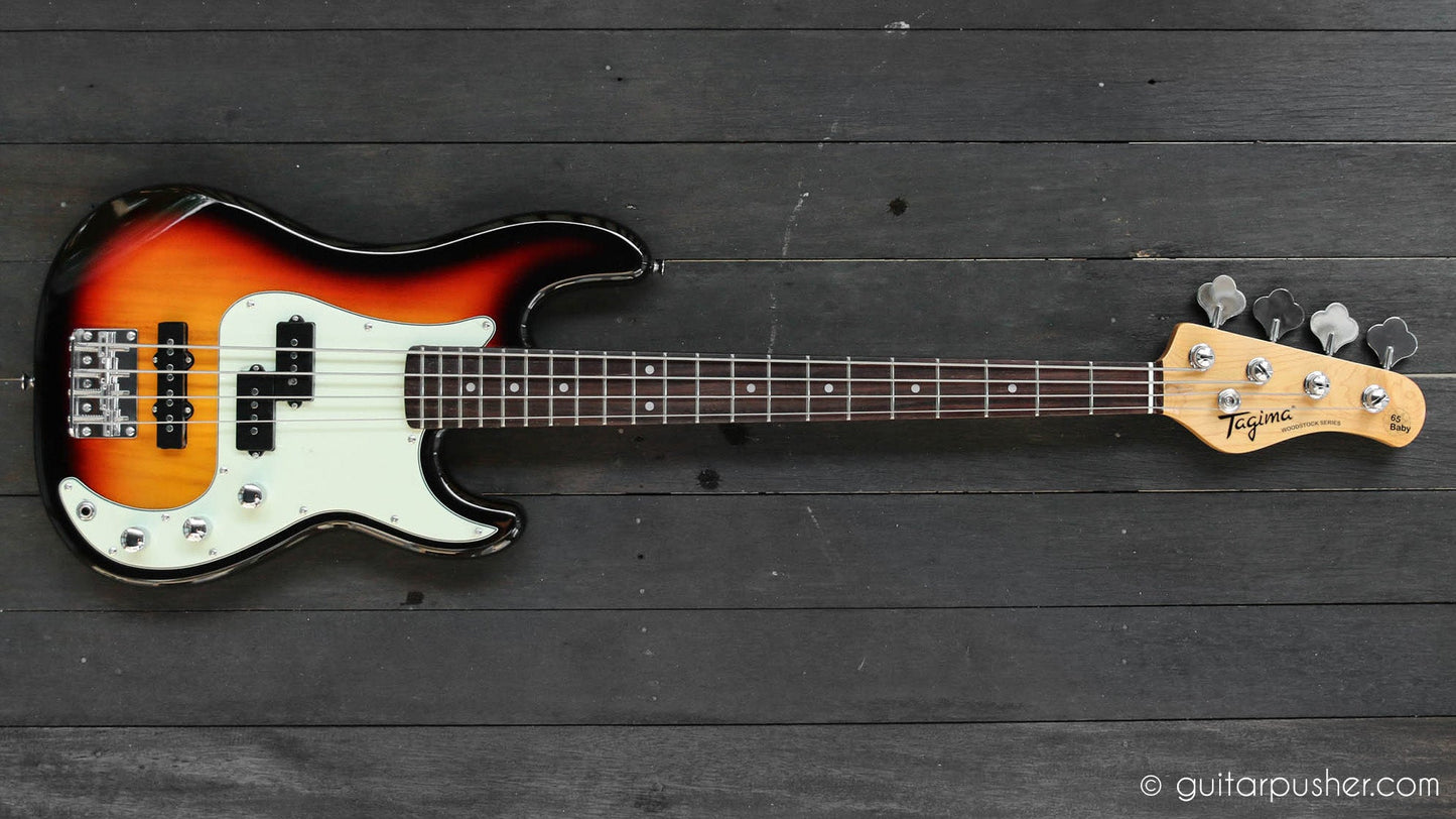 Tagima TW-65 Baby 30" Scale P+J Bass - Sunburst
