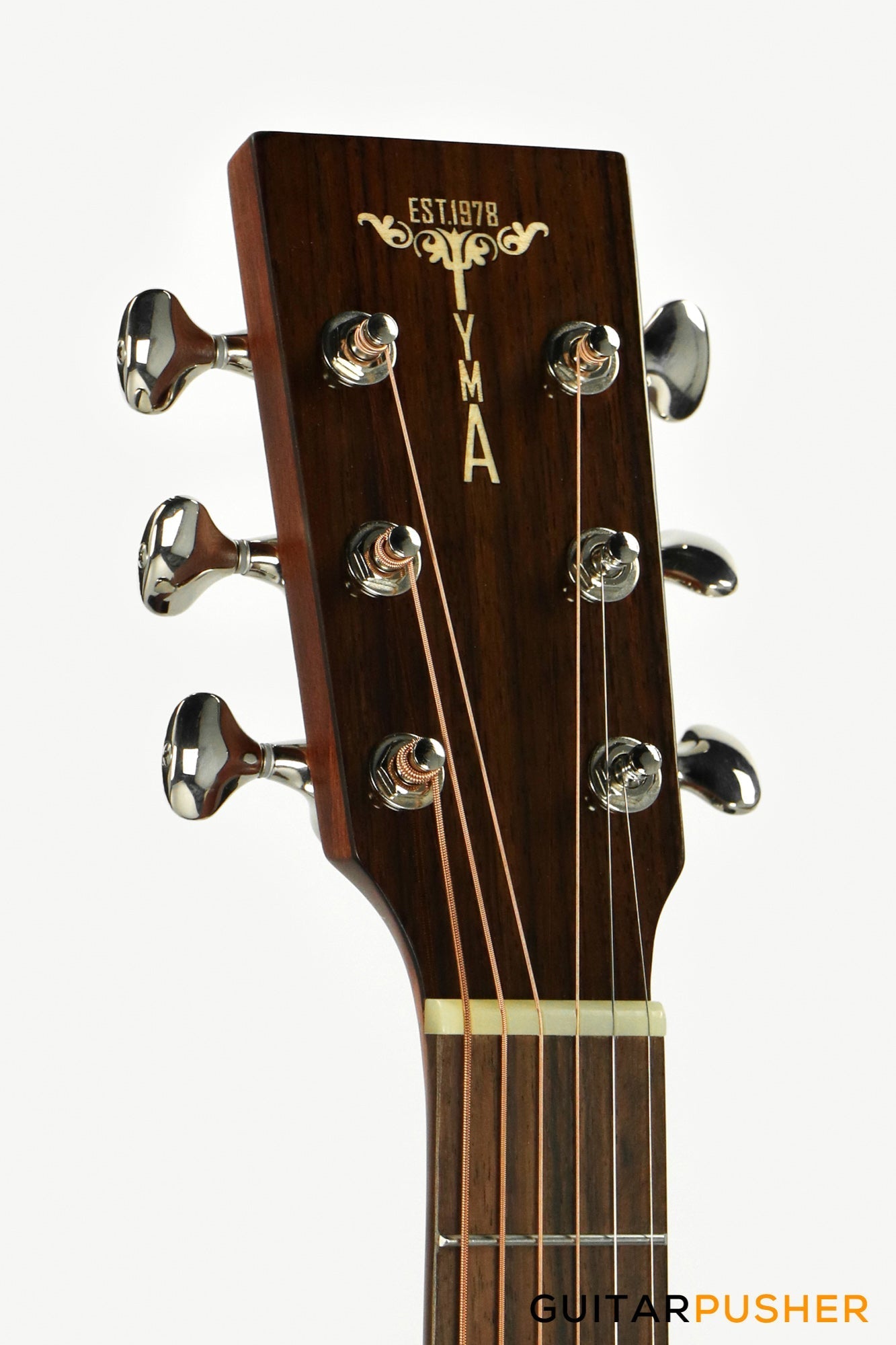 Tyma A1 Custom-ZL Solid Mahogany Top Striped Ebony OM Acoustic-Electric Guitar with T5 preamp