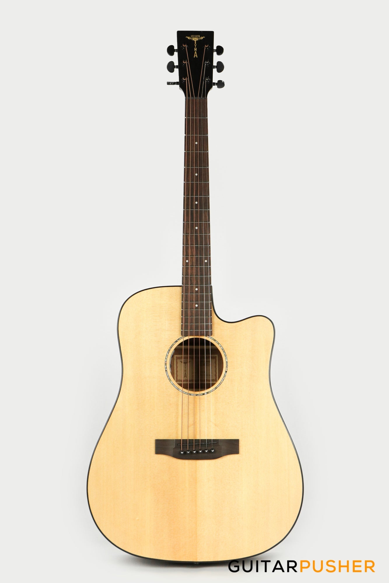 Tyma D-3C NSE (PG-50CE) Solid Top Dreadnought Acoustic-Electric Guitar with T-200 preamp