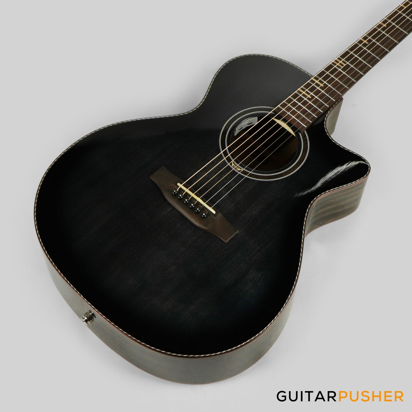 Tyma G-10 BKSE Solid Top Auditorium Acoustic-Electric Guitar with T-200 preamp