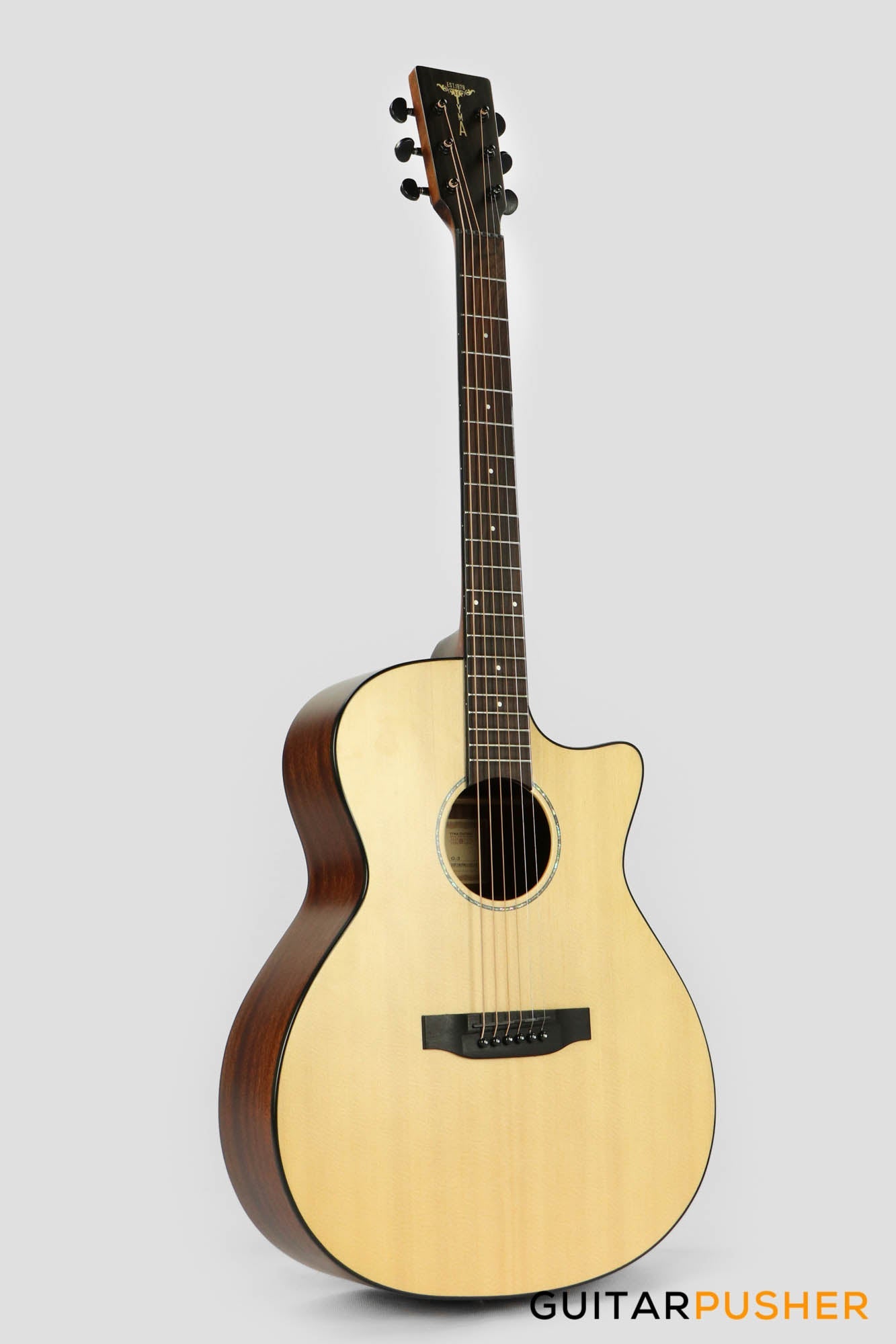 Tyma G-3 NSE Solid Top Auditorium Acoustic-Electric Guitar with T-200 preamp