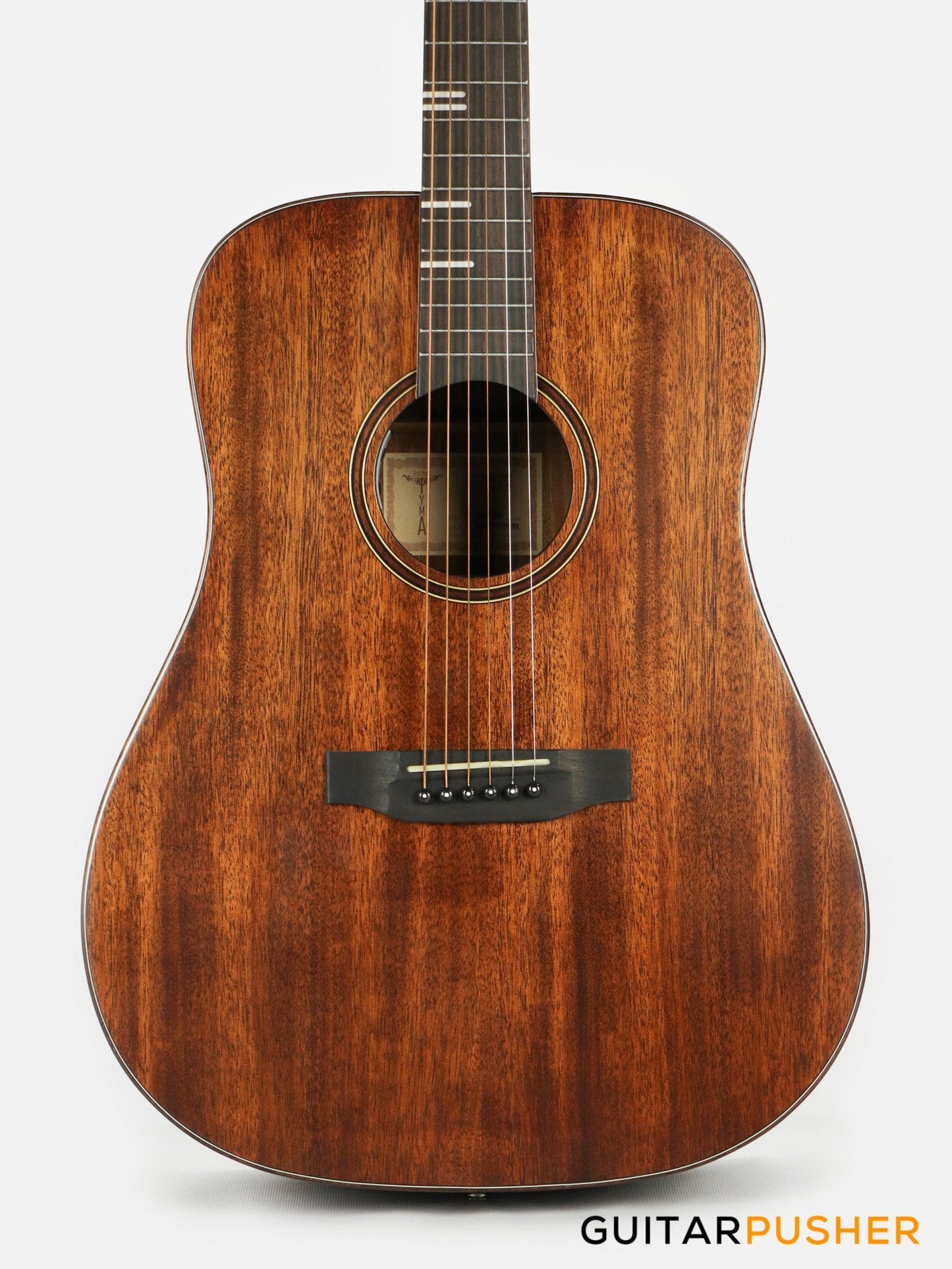 Tyma HD-350ME Solid Top Dreadnought Acoustic-Electric Guitar with T-200 preamp