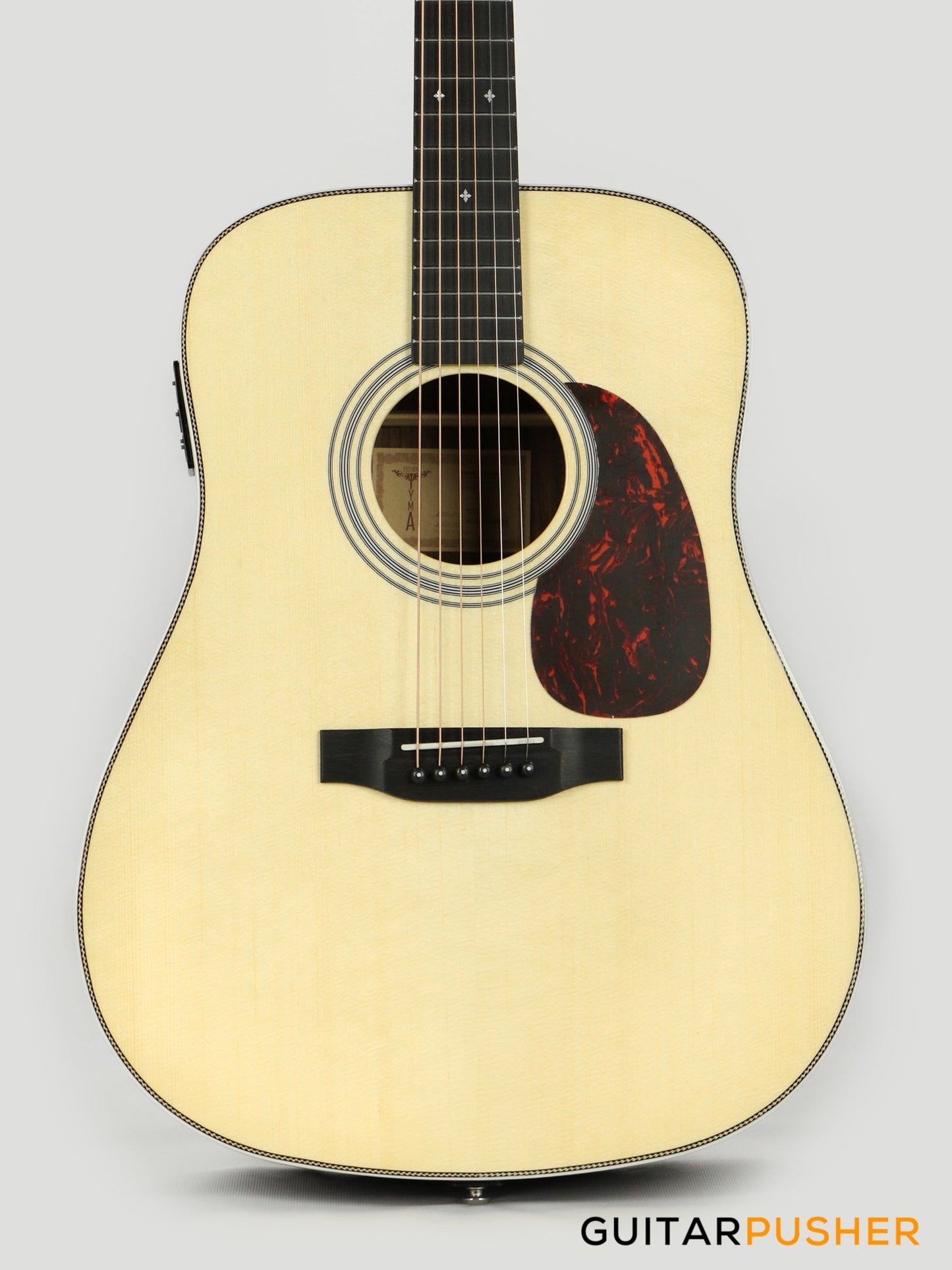 Tyma TD-12E Solid Sitka Spruce Top Rosewood Dreadnought Acoustic-Electric Guitar w/ Fishman INK-300 Pickup System