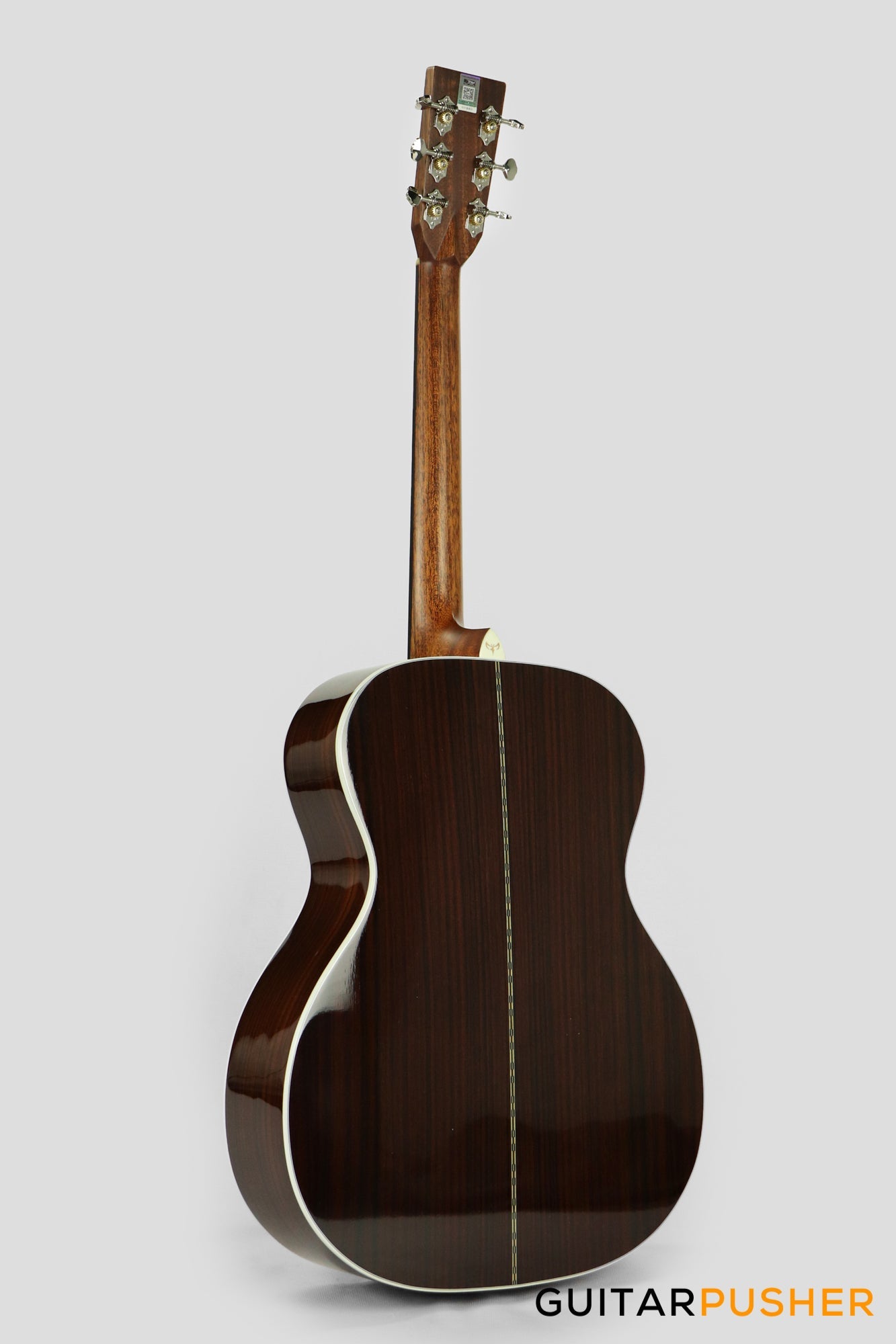 Tyma TF-28E All-Solid Wood Sitka Spruce Top Indian Rosewood OM Acoustic-Electric Guitar with Fishman Ellipse Matrix Blend Dual Pickups