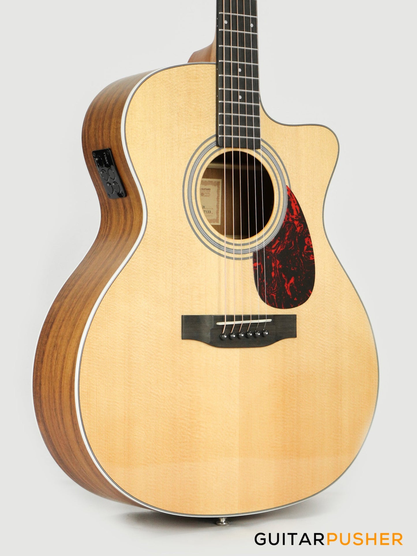 Tyma TG-12 Solid Sitka Spruce Top Rosewood Grand Auditorium Acoustic-Electric Guitar w/ Fishman INK-300 Pickup System