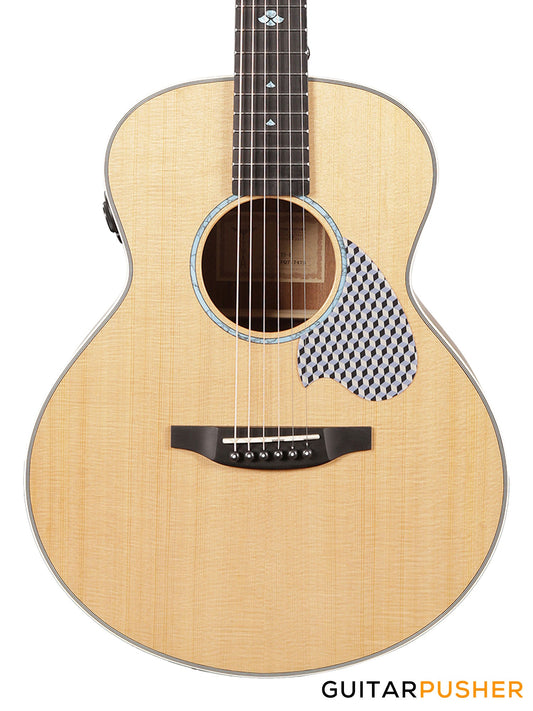 Tyma TS-5E Sitka Spruce Top Sapele Travel Size Acoustic-Electric Guitar with OS1 Pickup