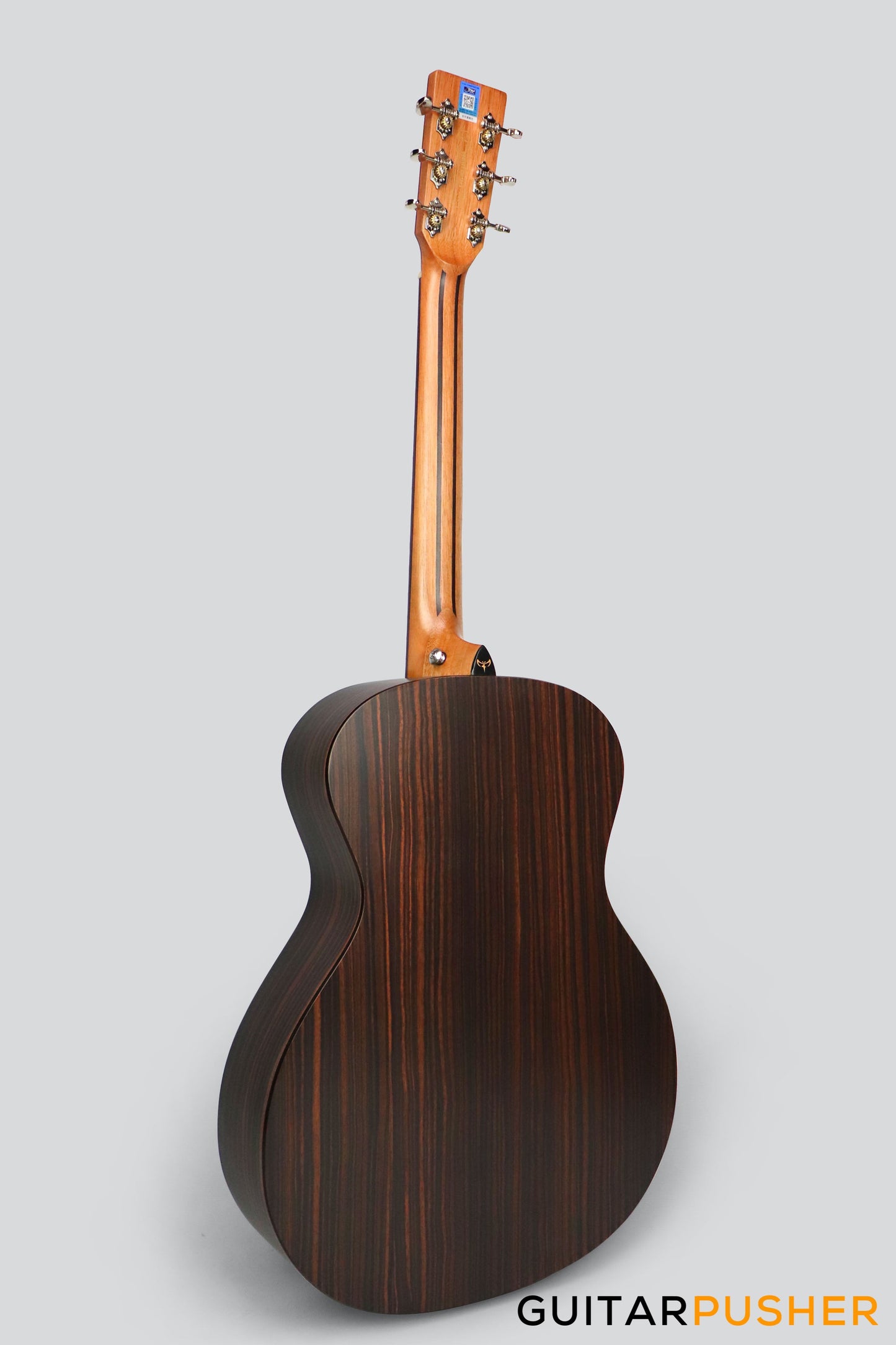 Tyma V-2ME Solid Top Auditorium Acoustic Guitar Spruce/Macassar Ebony with Pickup