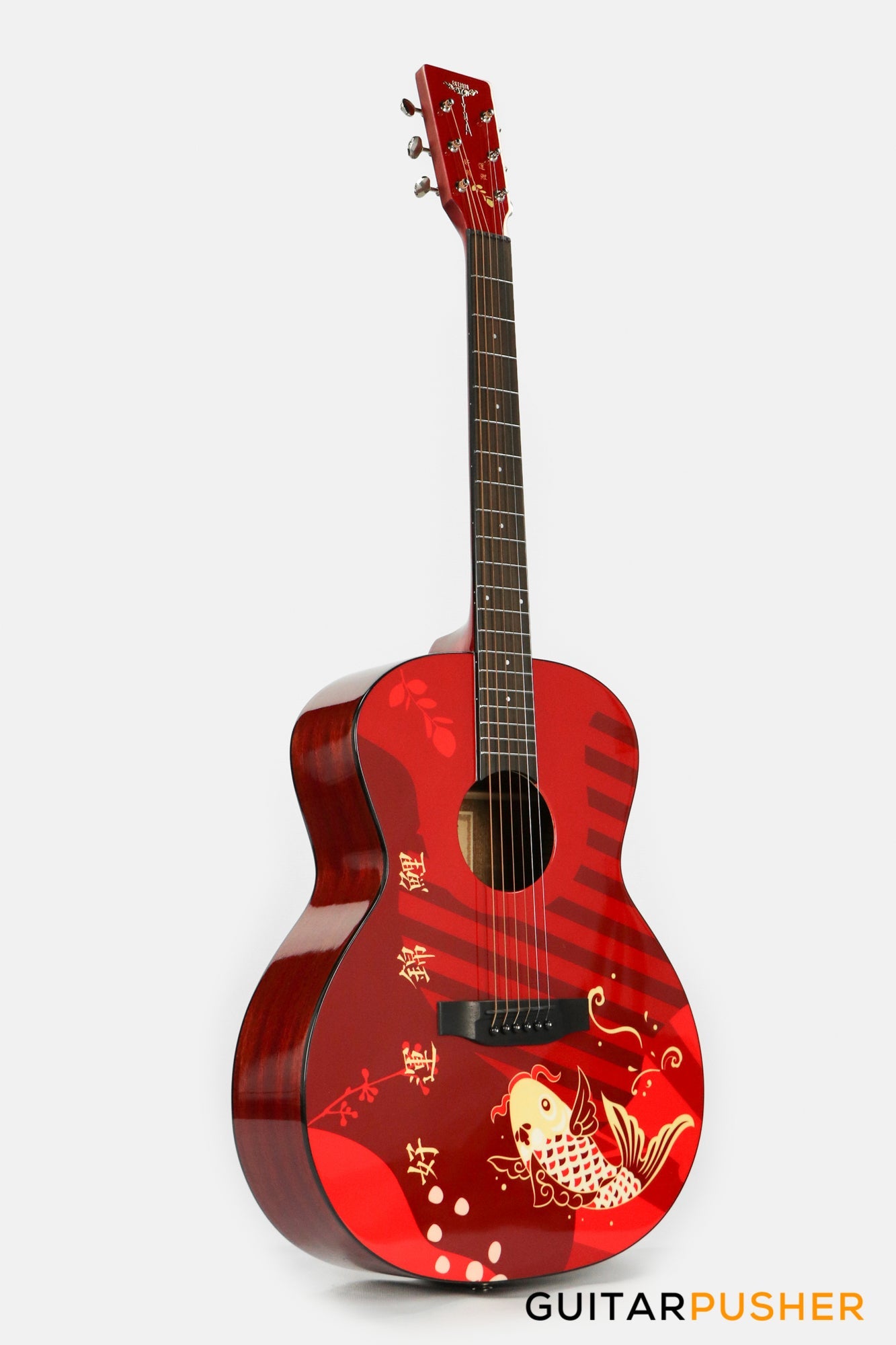 Tyma V-3 Koi Solid Top Auditorium Acoustic Guitar