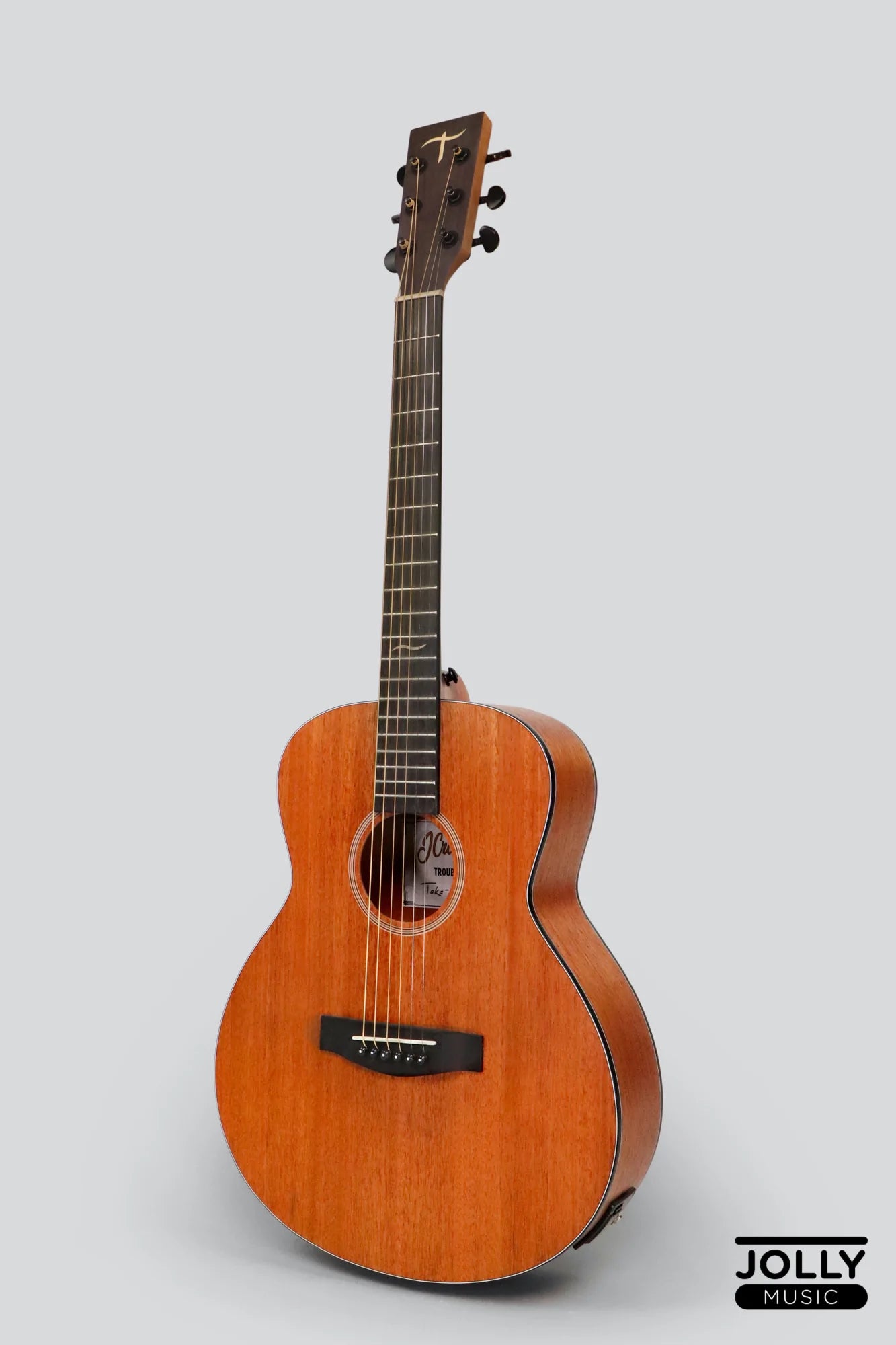JCraft Troubadour Taka Mini GS EQ 7/8 All-Mahogany Acoustic Guitar with Pickups and soft case