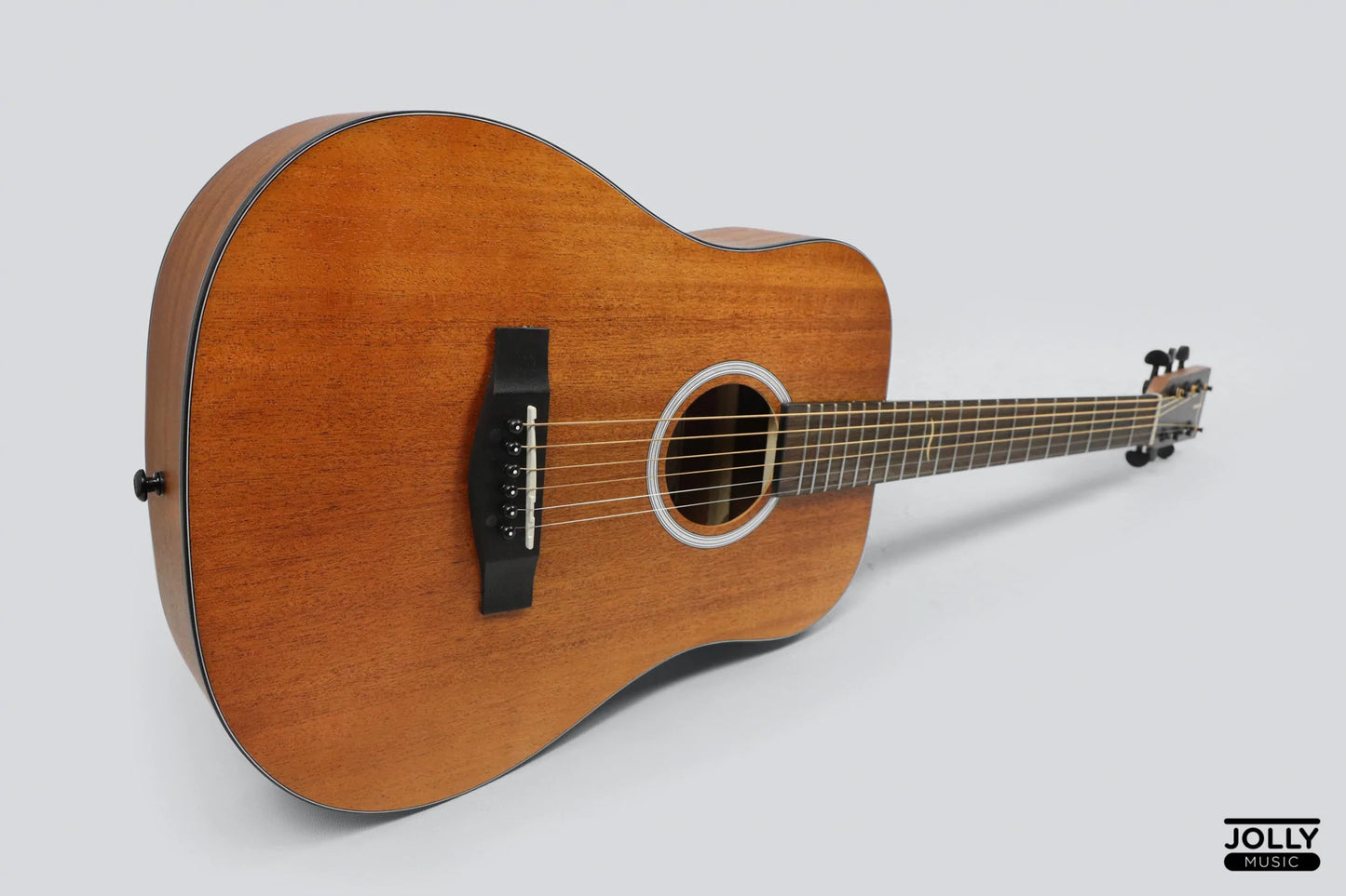 JCraft Troubadour Taka Mini Little Dreadnought All-Mahogany 36" Acoustic Guitar with soft case