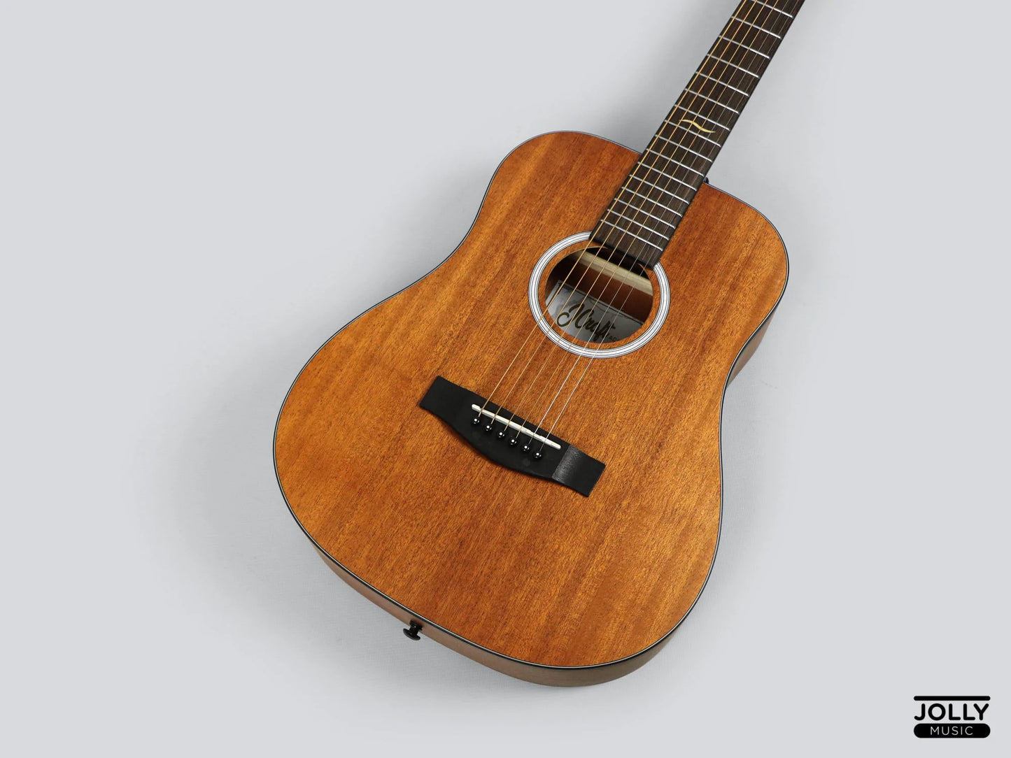 JCraft Troubadour Taka Mini Little Dreadnought All-Mahogany 36" Acoustic Guitar with soft case