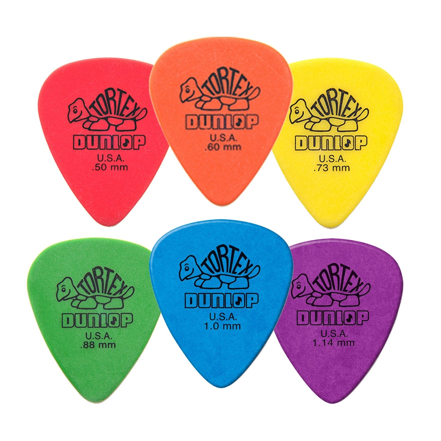 Dunlop Tortex Standard Guitar Pick GP Sample Pack 0.50 - 1.14mm - GuitarPusher