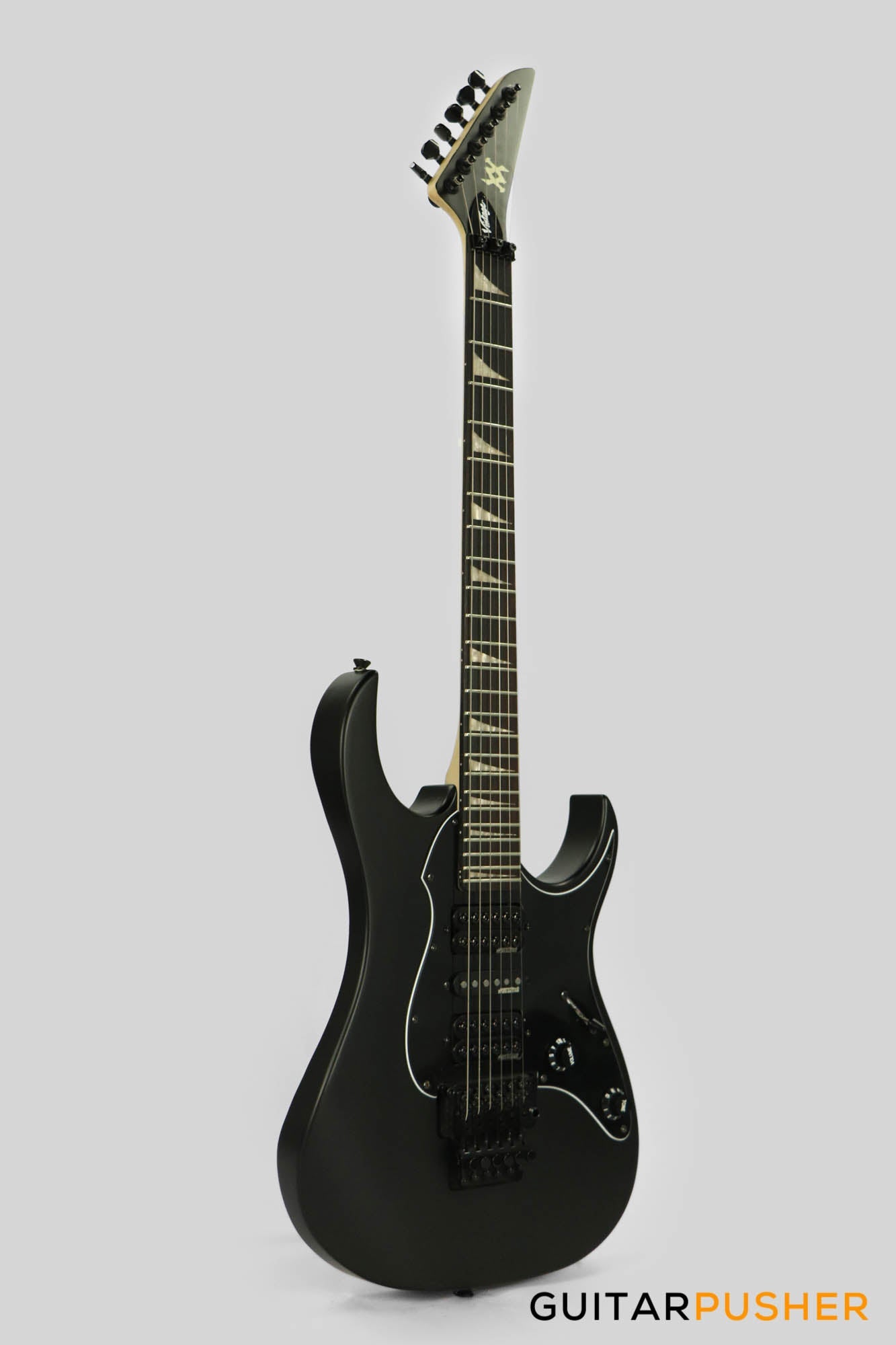 Vintage VR2000 VMX Raider Series Super S-Style w/ Floyd Rose (Satin Black)