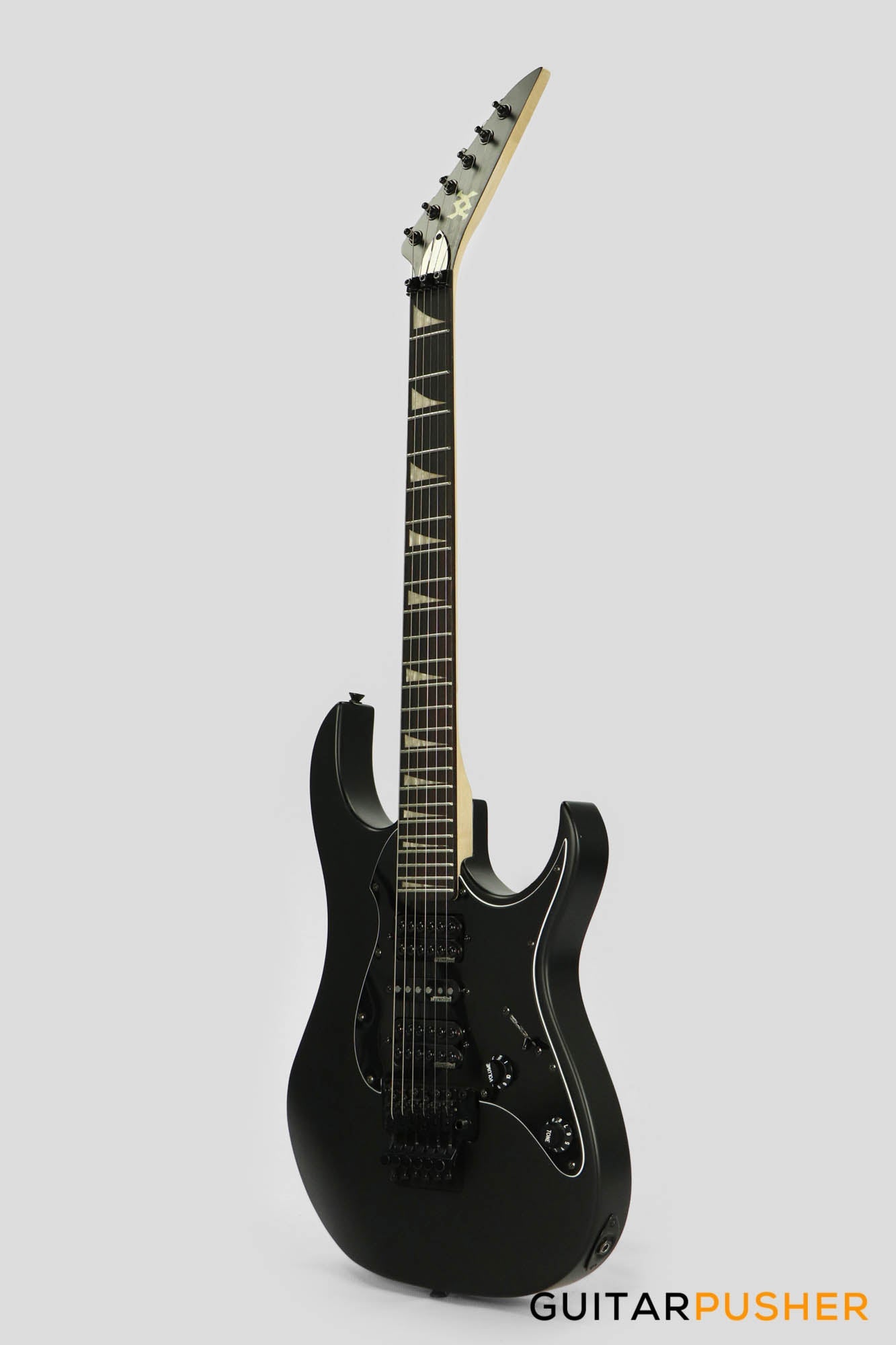 Vintage VR2000 VMX Raider Series Super S-Style w/ Floyd Rose (Satin Black)