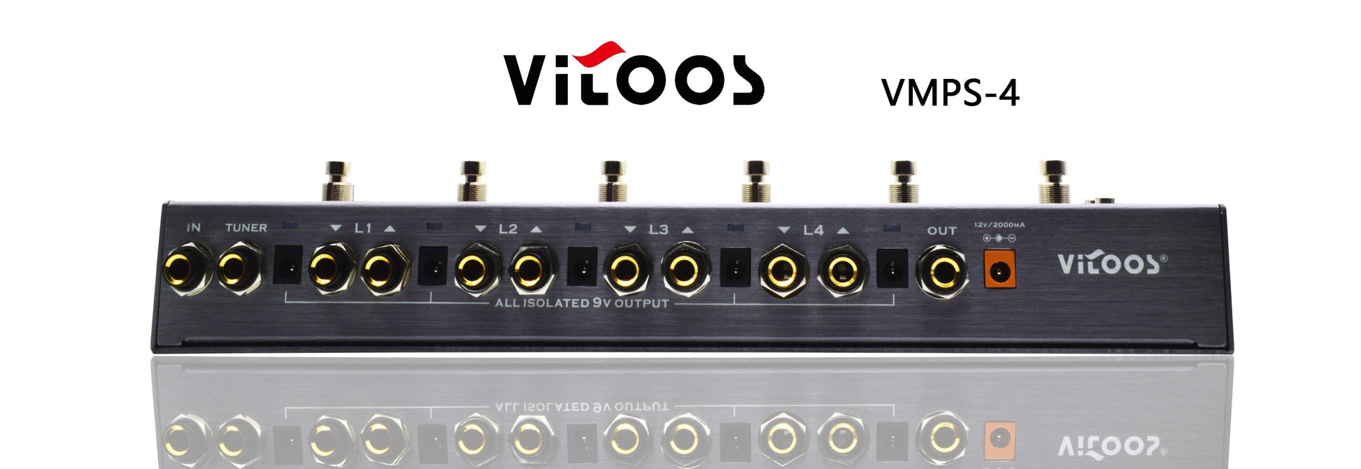 Vitoos VMPS-4 Effects Loop Programmable Switcher with Isolated Power Supply - GuitarPusher