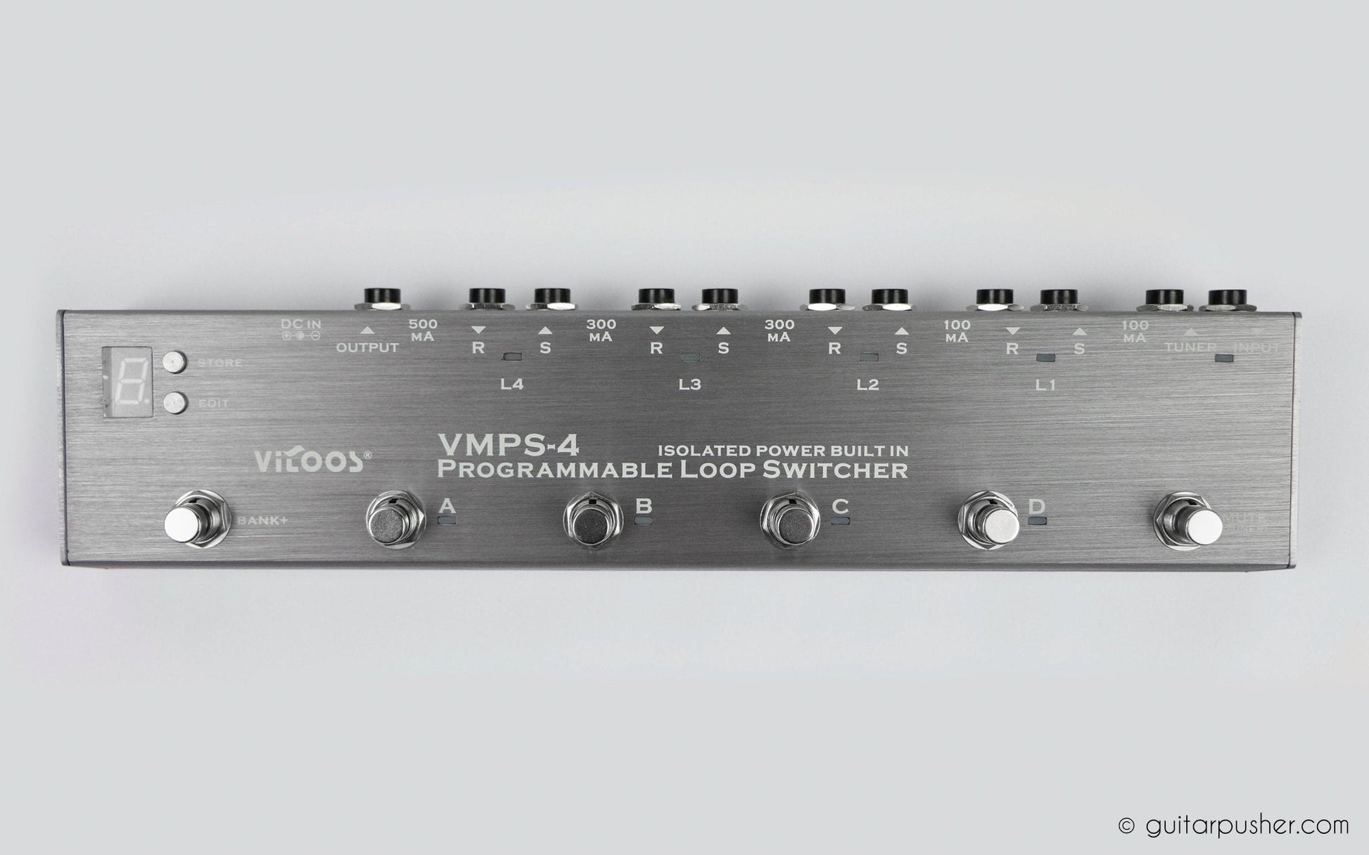 Vitoos VMPS-4 Effects Loop Programmable Switcher with Isolated Power Supply - GuitarPusher