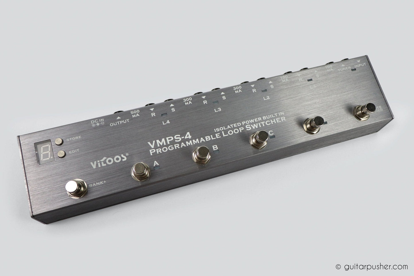 Vitoos VMPS-4 Effects Loop Programmable Switcher with Isolated Power Supply - GuitarPusher