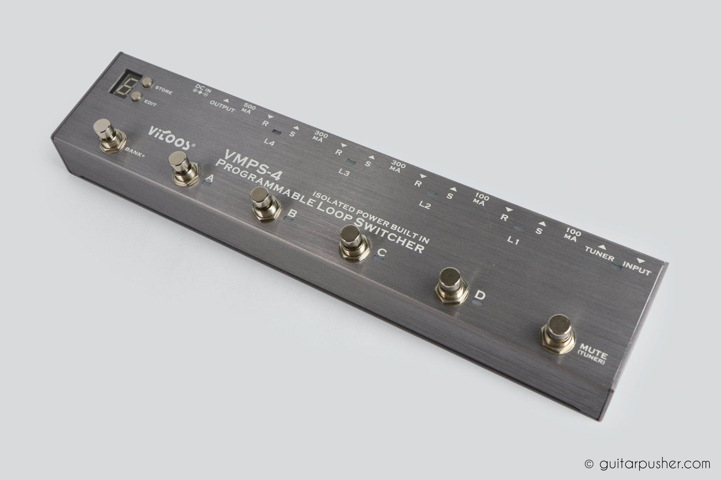 Vitoos VMPS-4 Effects Loop Programmable Switcher with Isolated Power Supply - GuitarPusher
