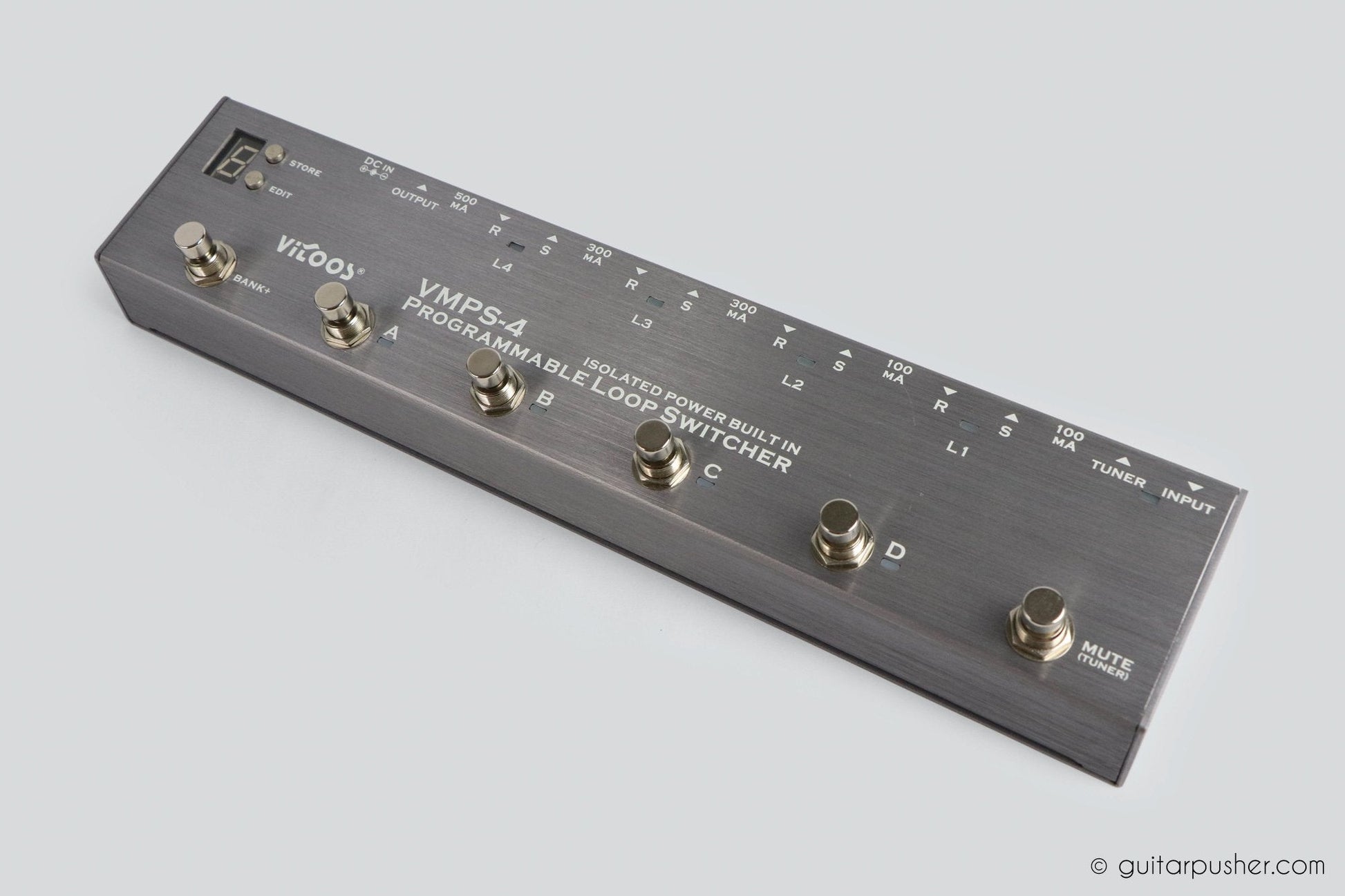 Vitoos VMPS-4 Effects Loop Programmable Switcher with Isolated Power Supply - GuitarPusher