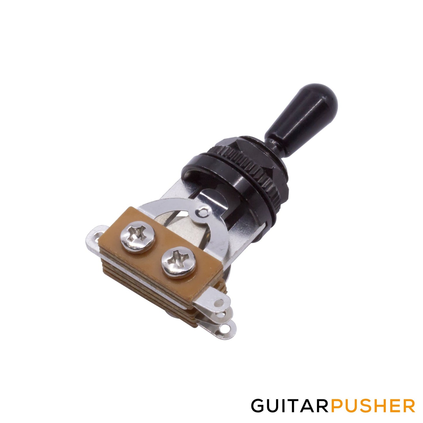 WD 3 Position US Toggle Switch for LP Style Guitars 2 Pickup - Black w/ Black Plastic Tip