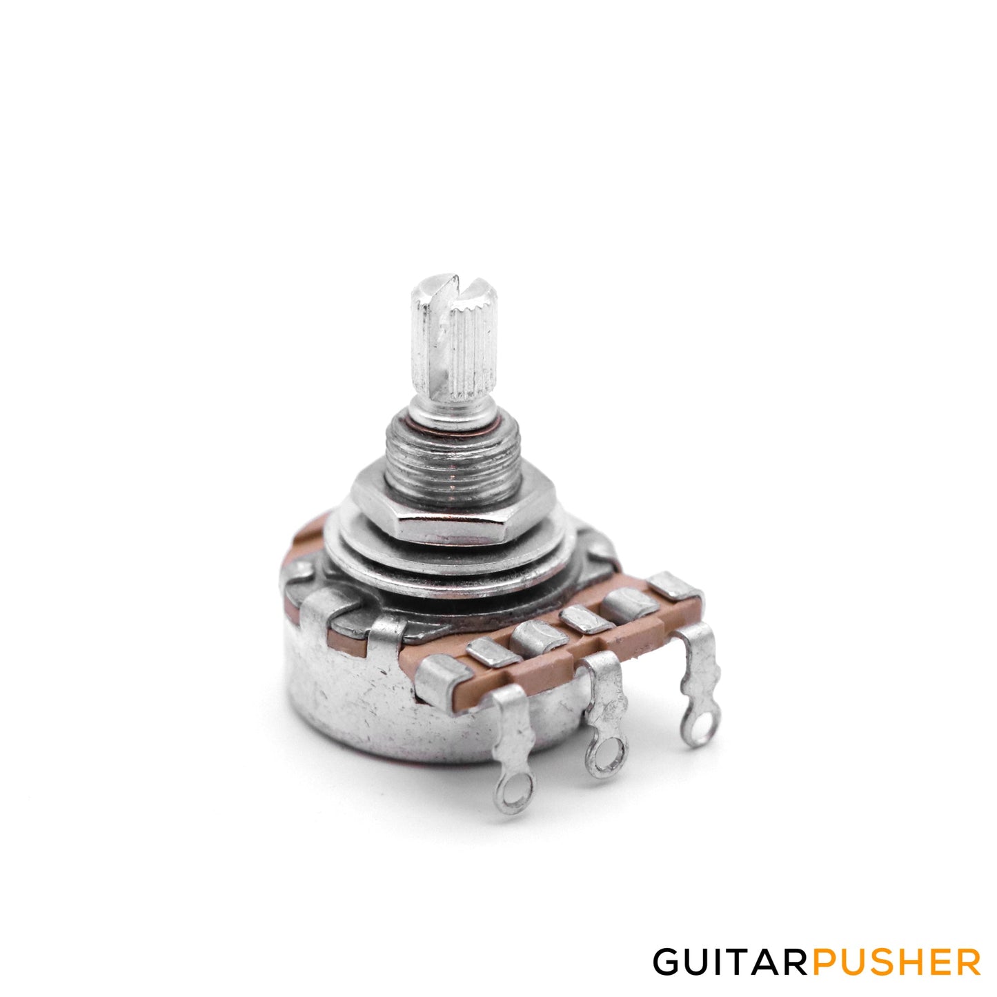 Alpha 50k Potentiometer 8mm Hole, Metric, 18 Spline Coarse Split Shaft, High Torque 3/8 inch