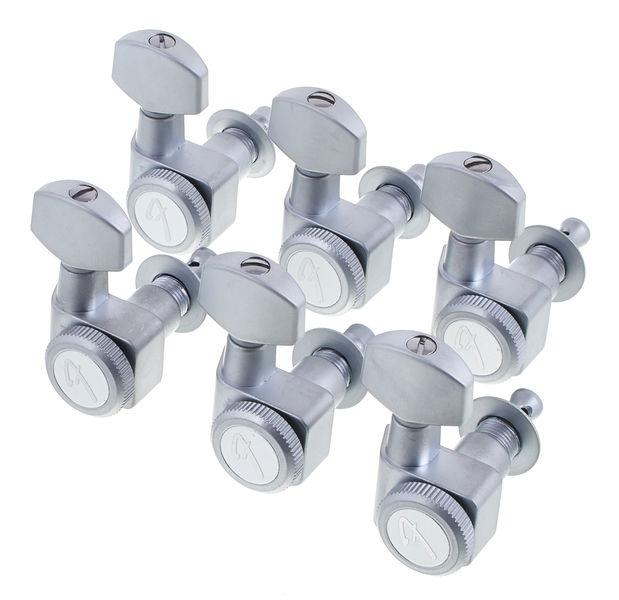 Fender American Locking Tuners / Machine Head Brushed Steel (099-0818-000) - GuitarPusher