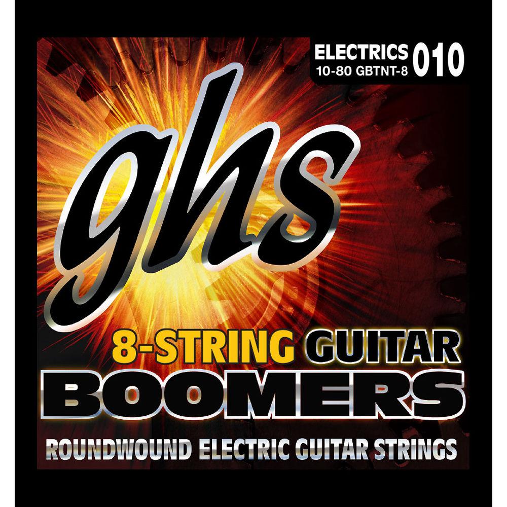 GHS Boomers 8-String Electric Guitar Strings 10-80 - GuitarPusher