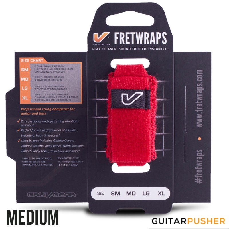 Gruv Gear FretWraps String Muters (1-Pack) HD 'Fire' Red