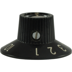 Fender Replacement Knob - Skirted Blackface / Silverface - per pc - GuitarPusher