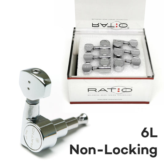 Graphtech Ratio Electric 6 In-line Contemporary Mini 2 Pin - Chrome PRN-2721-C0