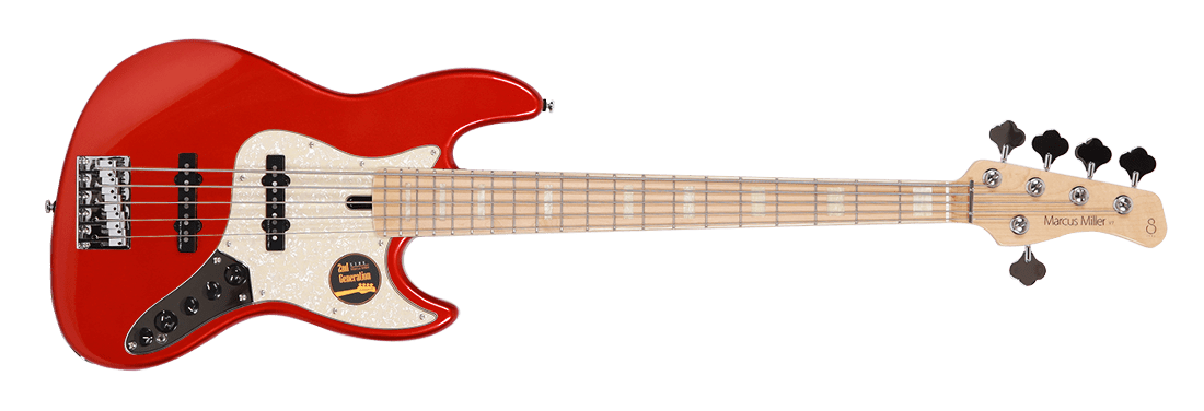 Sire V7 Swamp Ash 5-String (2nd Gen) Jazz Bass with Premium Gig Bag - GuitarPusher