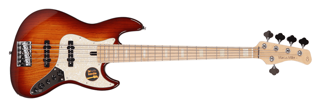 Sire V7 Swamp Ash 5-String (2nd Gen) Jazz Bass with Premium Gig Bag - GuitarPusher