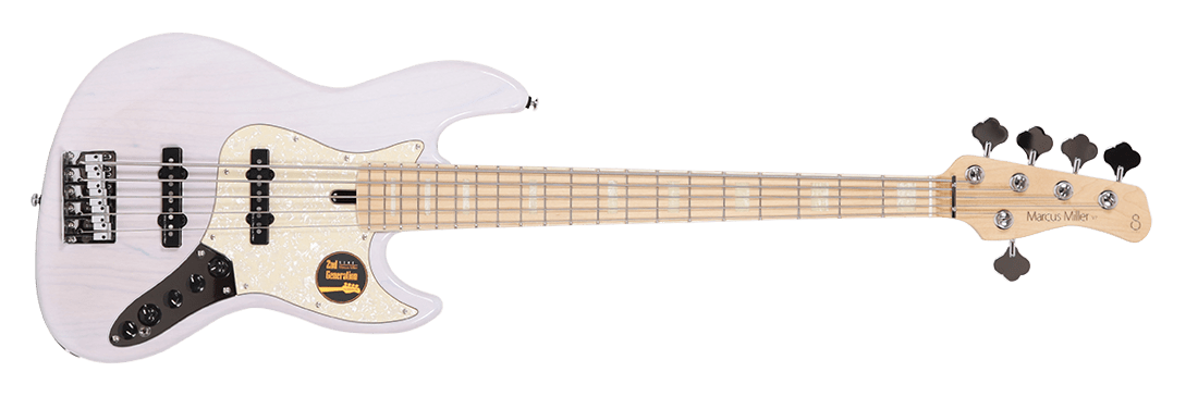 Sire V7 Swamp Ash 5-String (2nd Gen) Jazz Bass with Premium Gig Bag - GuitarPusher