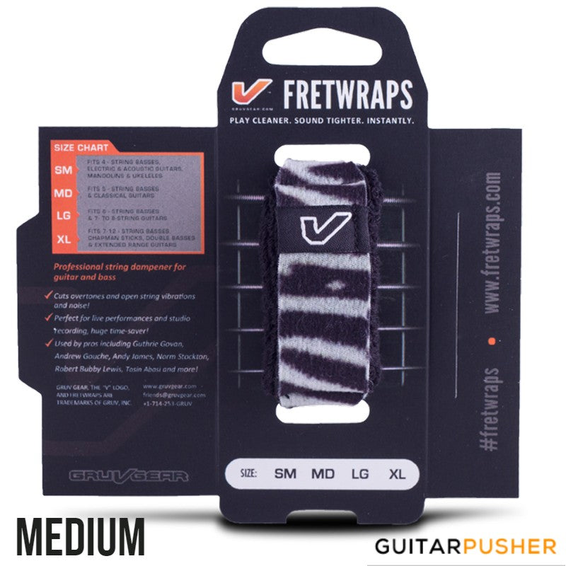 Gruv Gear FretWraps String Muters (1-Pack) HD 'Zebra'